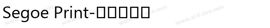 Segoe Print字体转换